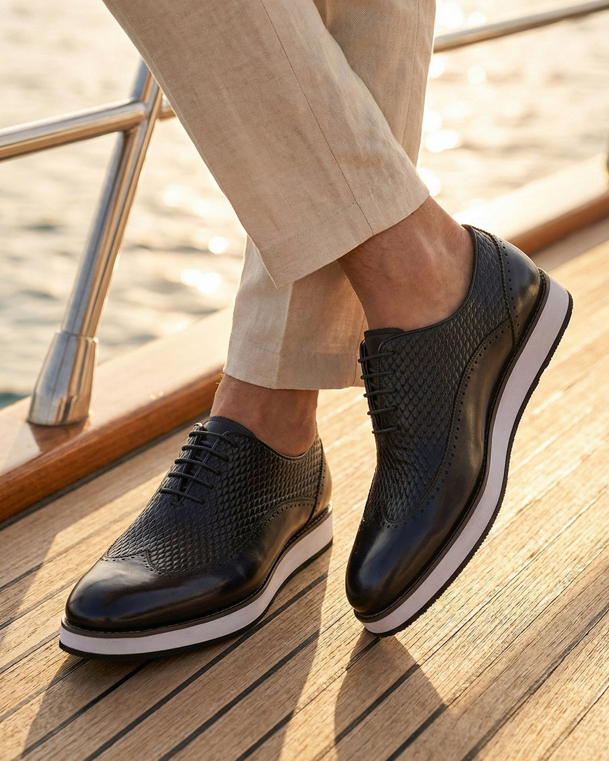 Emilio Cowhide Lace-Up Shoe